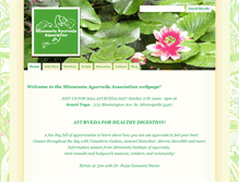 Tablet Screenshot of mnayurvedaassn.com